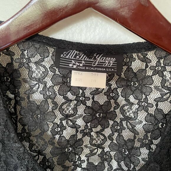 RARE Vintage black lace dress - Picture 5 of 5